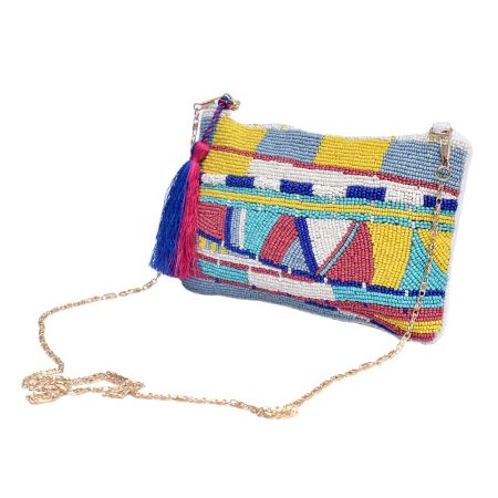 Bohemian Geometric Beaded Purse Shoulder Bag